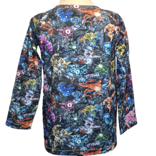Bluse med robotter