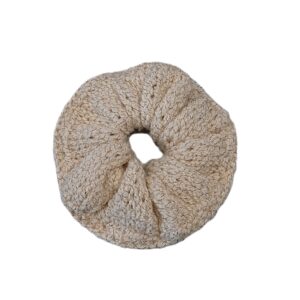 Strikket Scrunchie med glitter