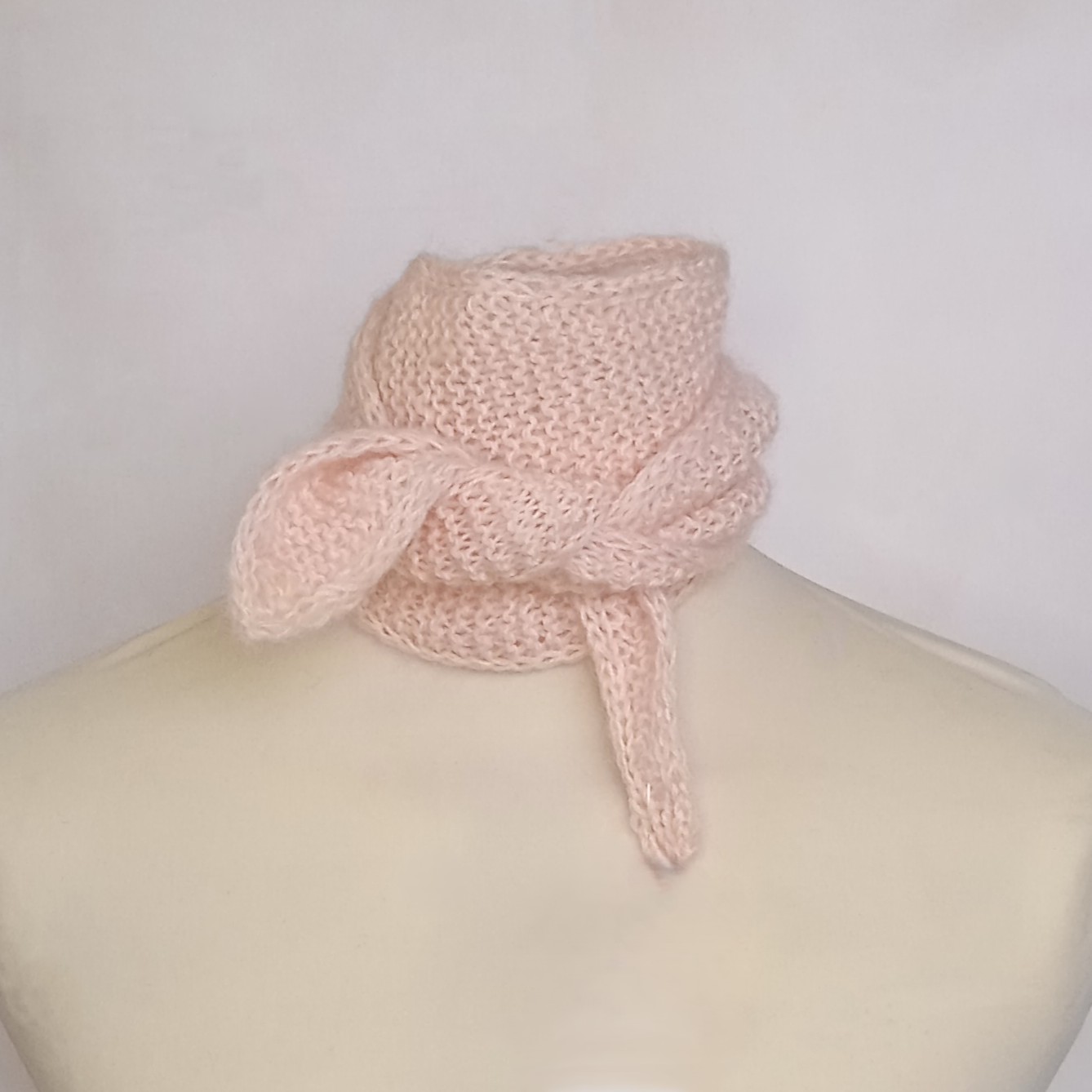 Lyserødt "Sofie" halstørklæde