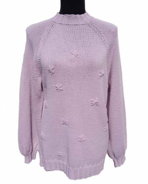 Lyselilla striktrøje