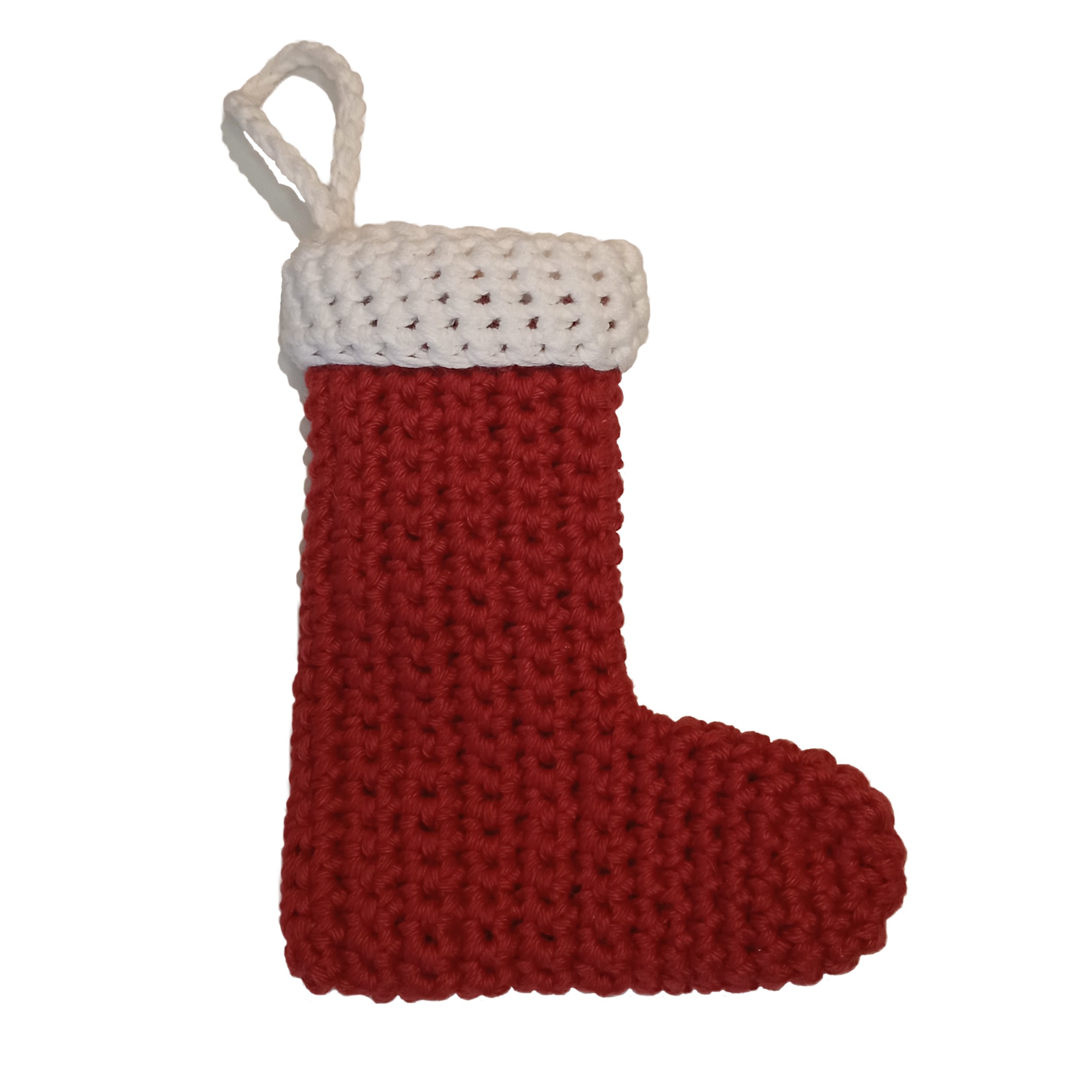 Lille hæklet julesok