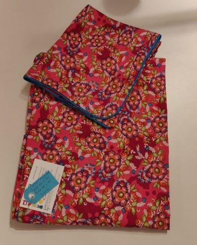 Junior sengetøj - Pink med blomster