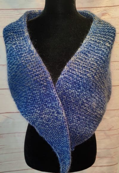 Lækkert sjal/tørklæde i uld.