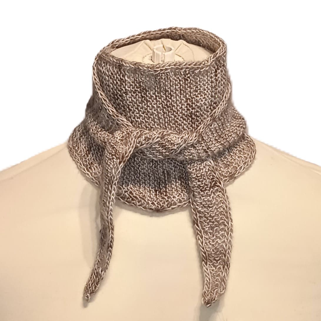 Beige med sølv "Sofie" halstørklæde