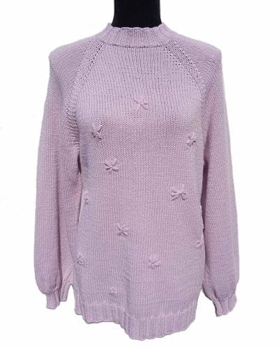 Lyselilla striktrøje