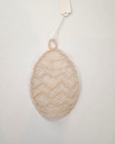 Påskeæg ornament ophæng - beige