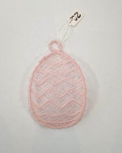 Påskeæg ornament ophæng - lyserød