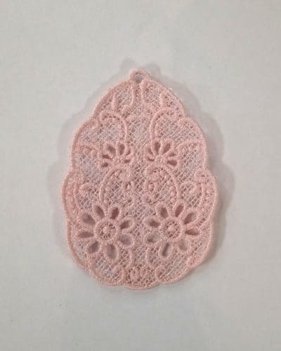 Påskeæg ornament ophæng - lyserød