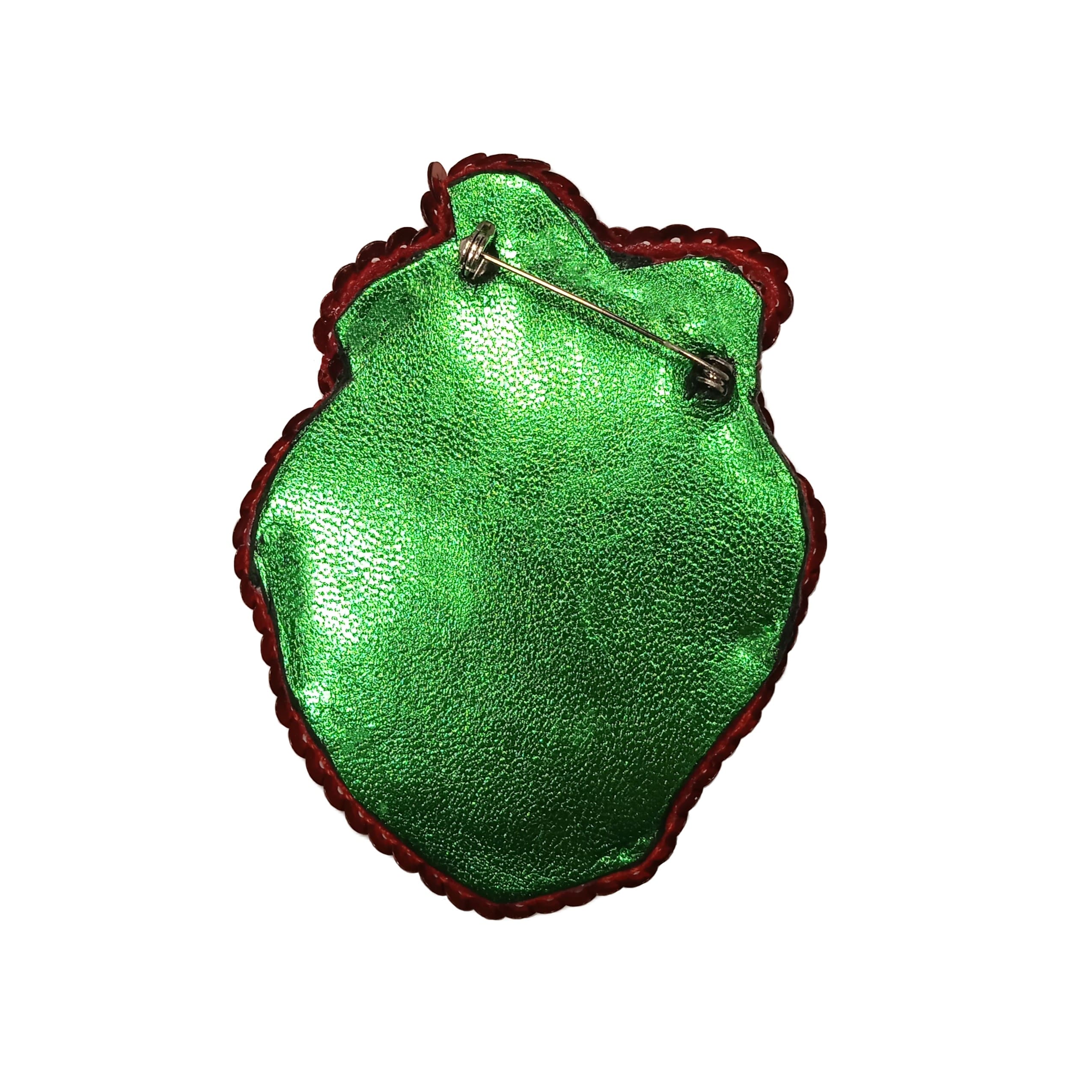 Jordbær broche